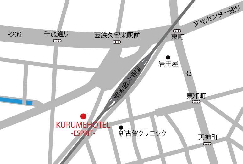 Kurume Hotel Esprit Esterno foto